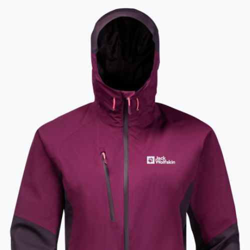 Jack Wolfskin Eagle Peak moteriška striukė nuo lietaus violetinė 1113004_1014