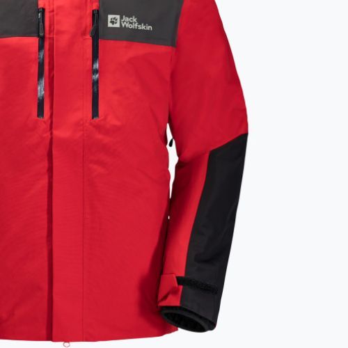 Jack Wolfskin vyriška striukė nuo lietaus Jasper raudona 1115261_2206_002