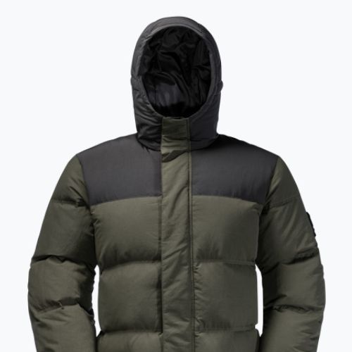 Jack Wolfskin vyriška pūkinė striukė Alex Long Down green 1207251_4018