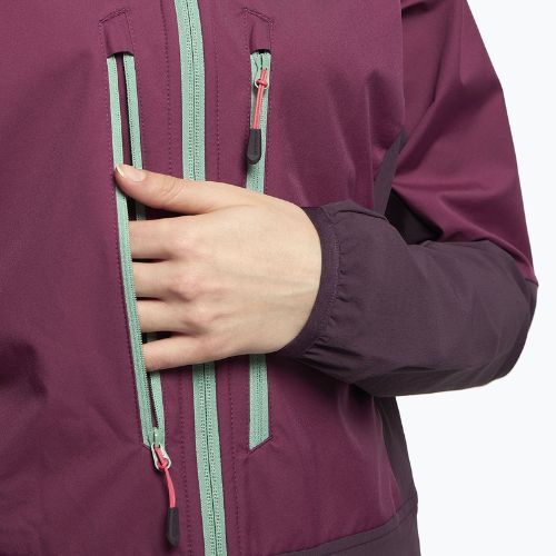 Jack Wolfskin Alpspitze Hoody moteriška slidinėjimo striukė violetinė 1307391_1014