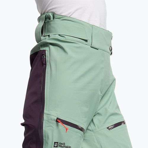 Jack Wolfskin moteriškos slidinėjimo kelnės Alpspitze 3L, žalios 1115211