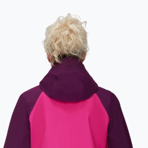 Mammut Convey Tour HS Moteriška striukė nuo lietaus su gobtuvu rožinė