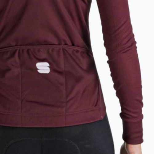 Moteriški dviratininkų marškinėliai Sportful Kelly Thermal Jersey raudoni 1120530.605
