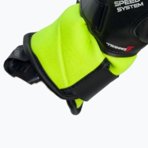 LEKI Worldcup Race Flex S Speed System vyriškos slidinėjimo pirštinės juoda-žalia 649802301080