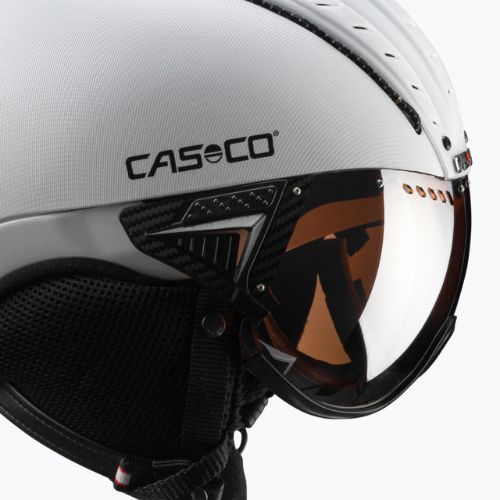 CASCO slidinėjimo šalmas SP-2 Carbonic Visor white 07.3737