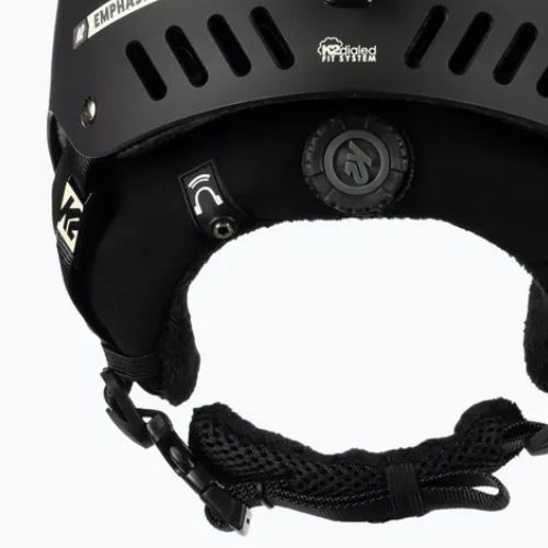 Slidinėjimo šalmas K2 Emphasis juodas 10E4008.1.1.1.M