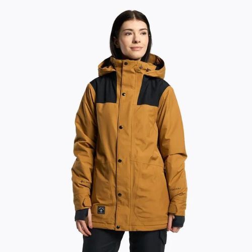 Moteriška snieglenčių striukė Volcom Ell Ins Gore-Tex Caramel H0452302