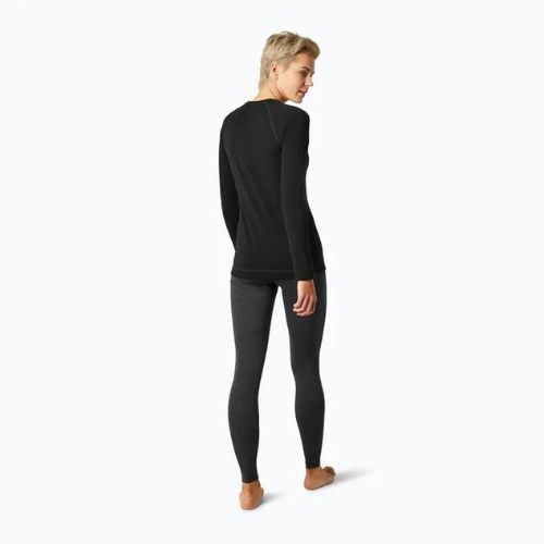 Moteriški Smartwool Merino 250 Baselayer Crew termo marškinėliai su dėžute, juodi SW016370001