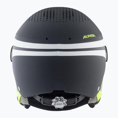 Alpina vaikiškas slidinėjimo šalmas Zupo Visor Q-Lite charcoal/neon matt