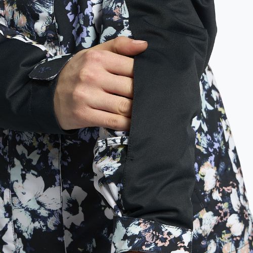 Moteriška snieglenčių striukė ROXY Jetty Block true black flowers