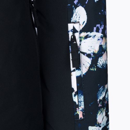 Vaikiška snieglenčių striukė ROXY Silverwinter true black flowers