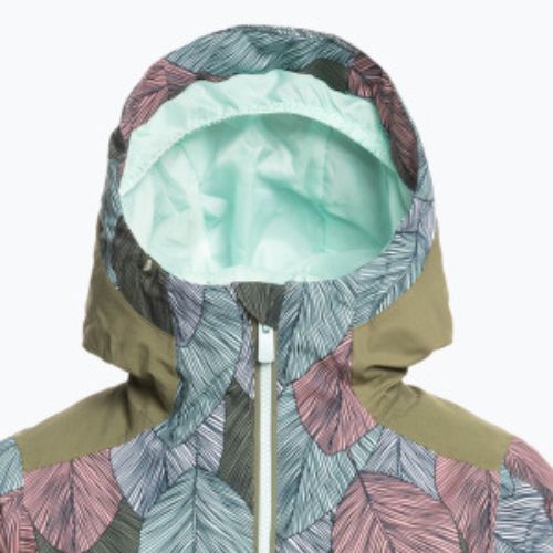 Vaikiška snieglenčių striukė ROXY Silverwinter fair aqua la palmeraie rg