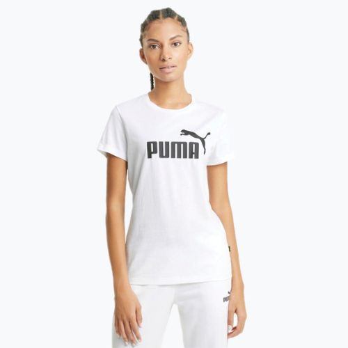 Moteriški treniruočių marškinėliai PUMA ESS Logo Tee white 586774 02