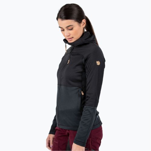Fjällräven moteriški Abisko Trail Fleece džemperiai juodi F89589