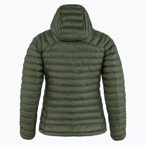 Moteriška pūkinė striukė Fjällräven Expedition Latt Hoodie green F86120