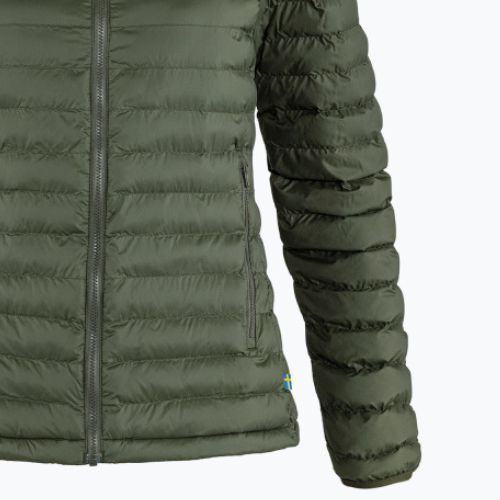 Moteriška pūkinė striukė Fjällräven Expedition Latt Hoodie green F86120