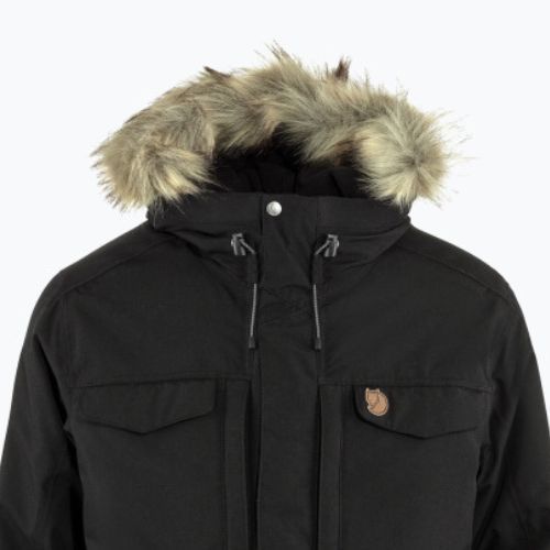 Vyriškos žieminės striukės Fjällräven Nuuk Parka black F86668