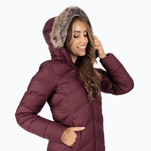 Marmot moteriška pūkinė striukė Montreaux Coat maroon 78090
