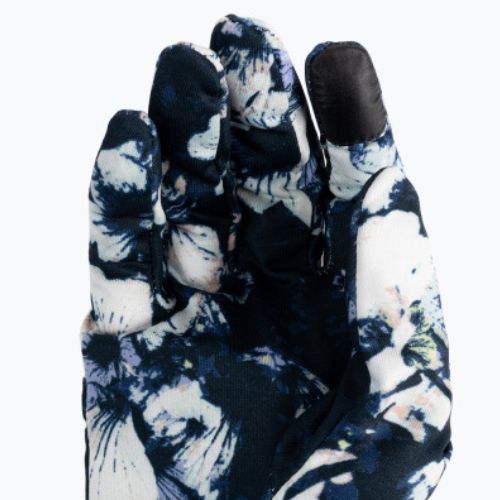 Moteriškos snieglenčių pirštinės ROXY Hydrosmart Liner true black flowers