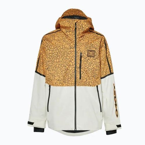 Oakley TC Gunn 2.0 RC Shell vyriška snieglenčių striukė balta ir geltona FOA403429