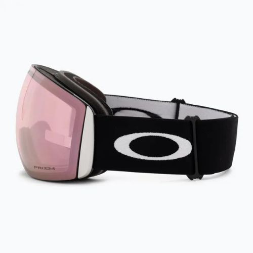 Oakley Flight Deck matiniai juodi/prizm snow hi pink iridium slidinėjimo akiniai OO7050-34