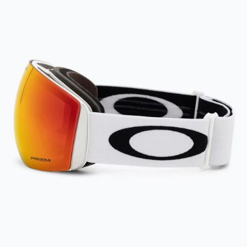 Oakley Flight Deck matiniai balti/prizm snow torch iridium slidinėjimo akiniai OO7050-35