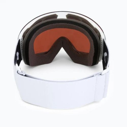 Oakley Flight Deck matiniai balti/prizm snow sapphire iridium slidinėjimo akiniai OO7050-91