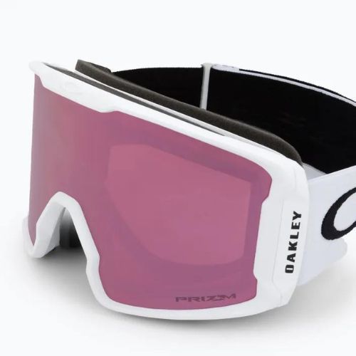 Oakley Line Miner matiniai balti/prizm rožinio aukso iridžio slidinėjimo akiniai OO7070-C5