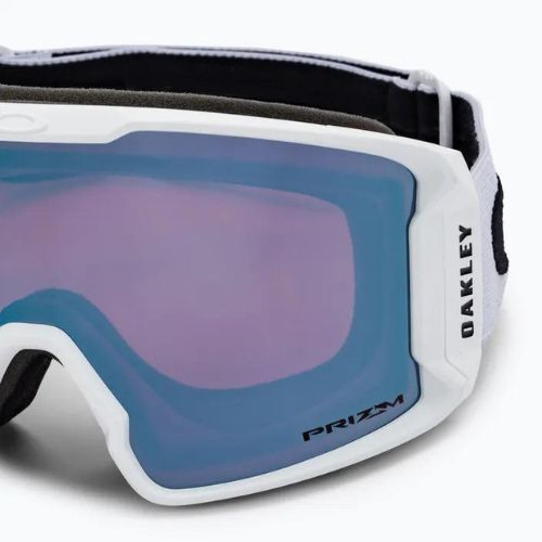 Oakley Line Miner matiniai balti/prizm snow sapphire iridium slidinėjimo akiniai OO7093-41