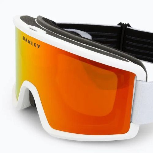 Oakley Target Line matinės baltos/žėrinčio iridžio spalvos slidinėjimo akiniai OO7121-07