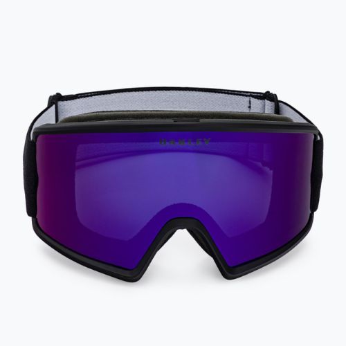 Oakley Target Line matiniai juodi/violetiniai iridžio spalvos slidinėjimo akiniai OO7120-14