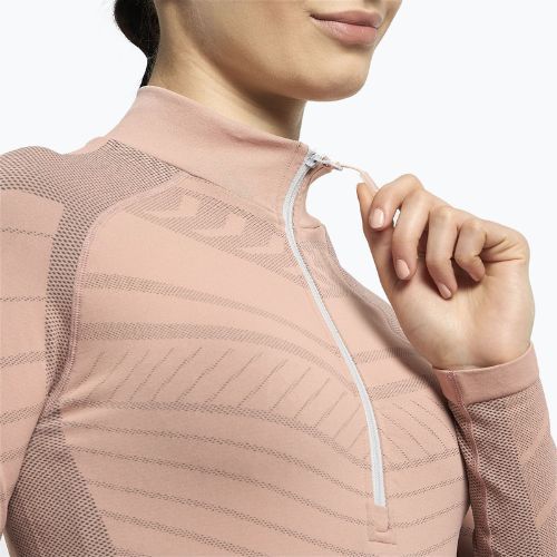 Moteriški termo megztiniai ROXY Base Layer Top Warmlink pilkai violetinė