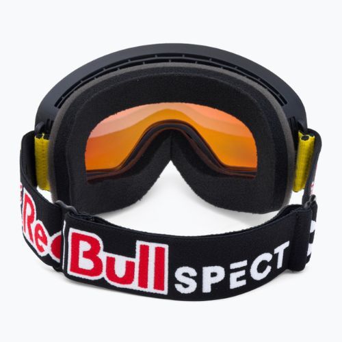 Red Bull SPECT Rush matiniai juodi/juodi/oranžiniai raudoni veidrodiniai/raudoni sniego 013 slidinėjimo akiniai