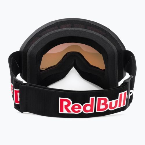 Red Bull SPECT + Pouch Solo High Contrast slidinėjimo akiniai matiniai mėlyni / blizgūs juodi / raudoni veidrodžiai 010S