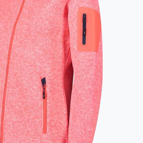 Moteriški CMP Red Fluo/Bianco vilnoniai džemperiai 3H19826/07CM