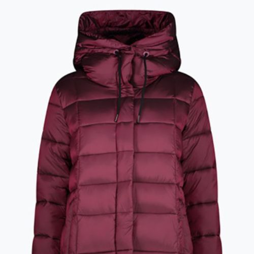 Moteriški CMP paltai Fix Hood Down Jacket Maroon 32K3136