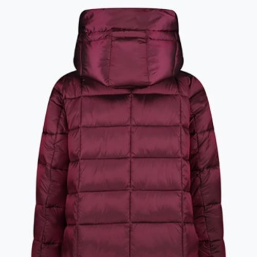 Moteriški CMP paltai Fix Hood Down Jacket Maroon 32K3136