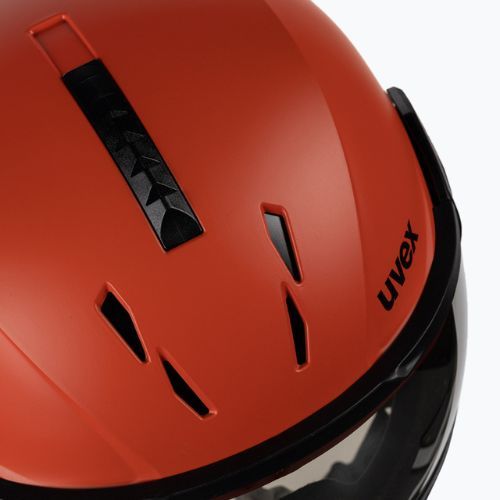 Slidinėjimo šalmas UVEX Instinct Visor black/red 56/6/260/7005
