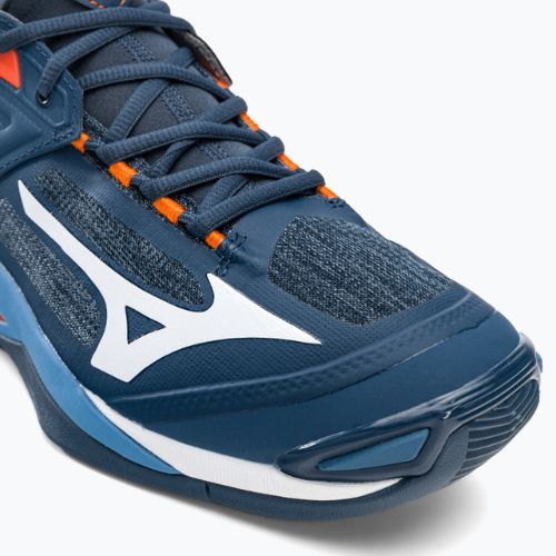 Vyriški tinklinio bateliai Mizuno Wave Momentum 2 navy blue V1GA211212