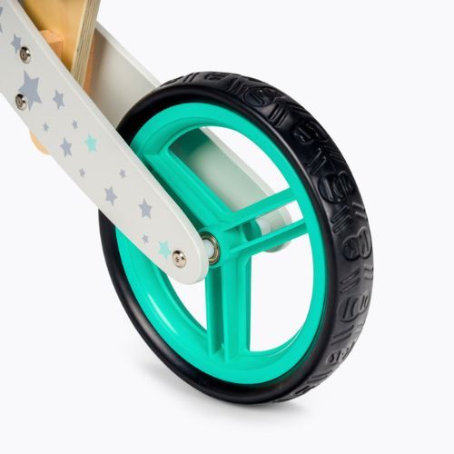 Kinderkraft Runner krosinis dviratis baltos ir žalios spalvos KKRUNNRSTR0000