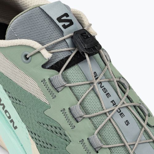 Salomon Sense Ride 5 Lily Pad/Rainy Day/Bleached Aqua vyriški bėgimo bateliai L47211700