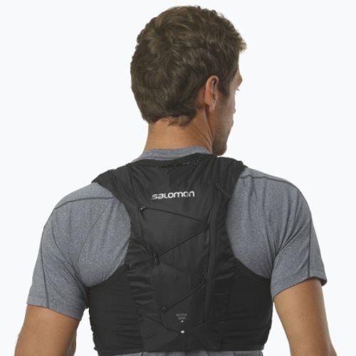 Salomon Active Skin 4 komplektas bėgimo liemenė juoda/juoda