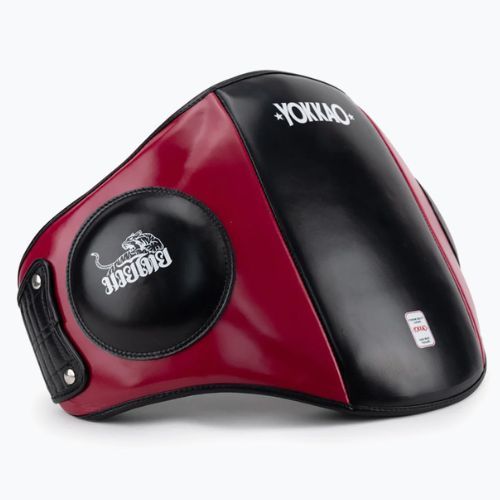 YOKKAO smūginis treniruočių pilvo diržas juodas/raudonas BYPL-18