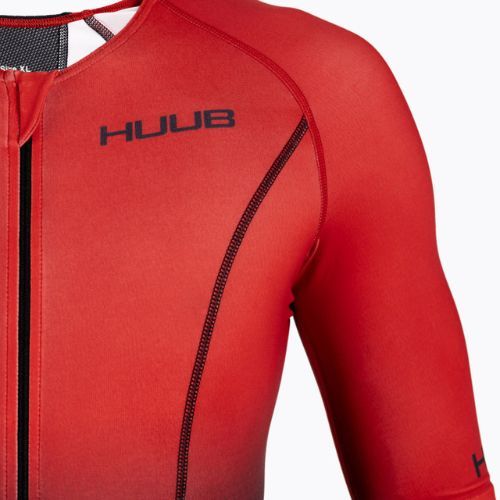 HUUB Commit Long Course Triatlono kostiumas vyrams juodas/raudonas COMLCS