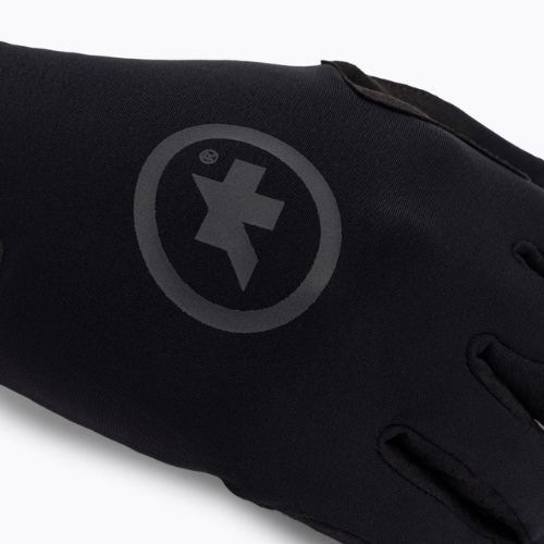 ASSOS Evo Spring Fall juodos dviratininkų pirštinės
