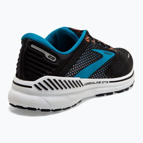 Vyriški bėgimo bateliai Brooks Adrenaline GTS 22 black/blue/orange
