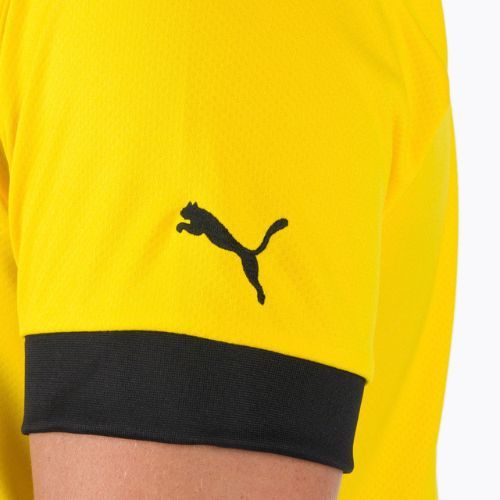 Vyriški futbolo marškinėliai PUMA Bvb Home Jersey Replica Sponsor yellow and black 765883 01