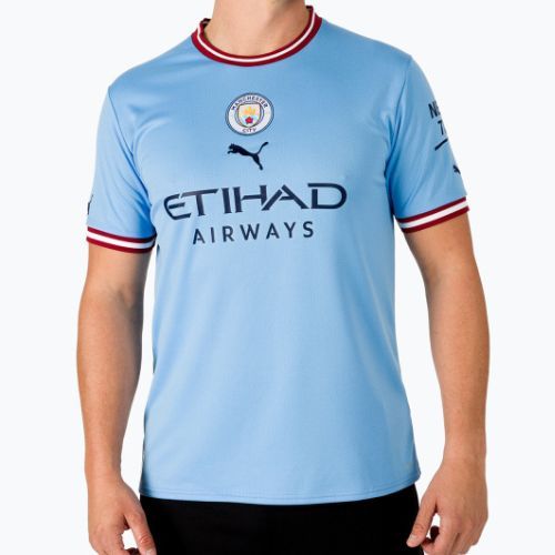 Vyriški futbolo marškinėliai PUMA Mcfc Home Jersey Replica Team blue 765710 01