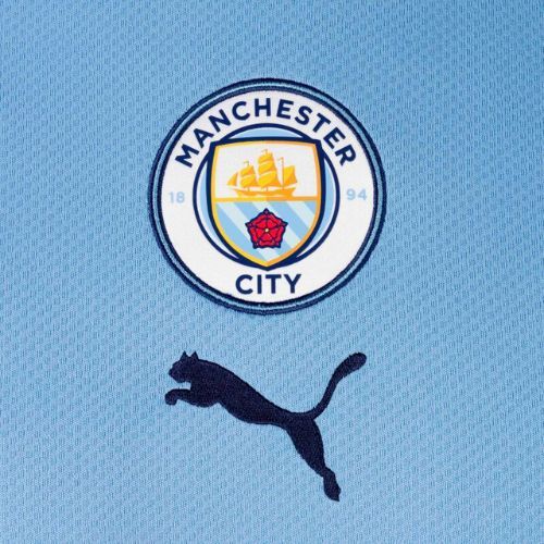 Vyriški futbolo marškinėliai PUMA Mcfc Home Jersey Replica Team blue 765710 01
