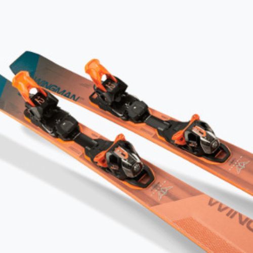 Elan Wingman 82 CTI Fusion + EMX 12 oranžinės-mėlynos kalnų slidės ABBHBT21